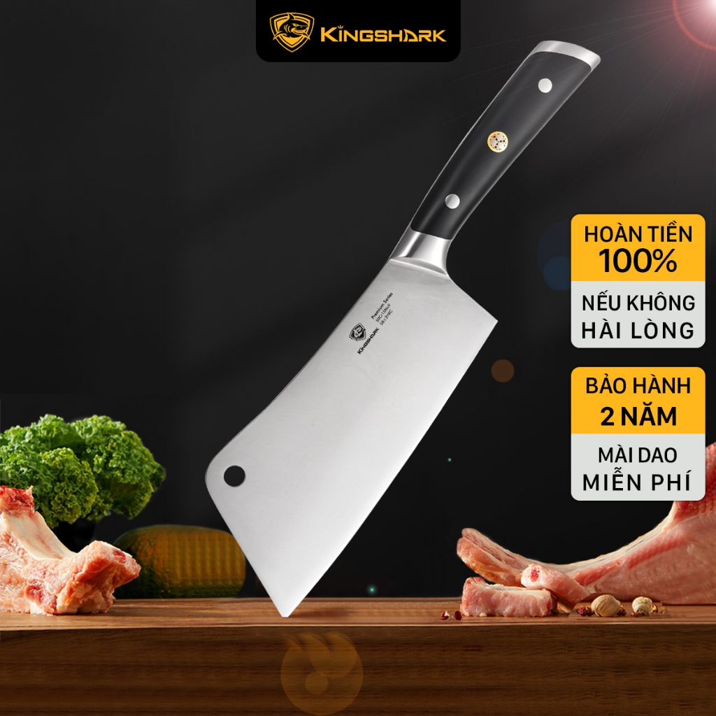 Dao chặt xương, chặt gà vịt, băm thịt bền bỉ an toàn - Kingshark Premium Series PC11