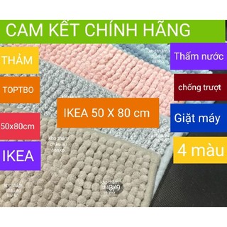 ☑️ THẢM TOPTBO IKEA CAO CẤP 50X 80CM (HỦY TEM) HÀNG XUẤT KHẨU DƯ CHÍNH HÃNG,MỀM SIÊU THẤM HÚT NƯỚC CHỐNG TRƯỢT