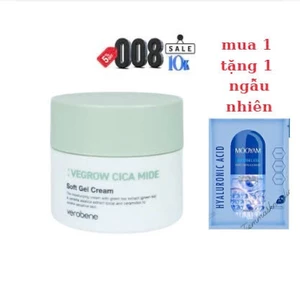 KEM DƯỠNG ẨM THUẦN CHAY VEROBENE SOFT GEL CREAM 50ml DƯỠNG TRẮNG CẢI THIỆN NẾP NHĂN