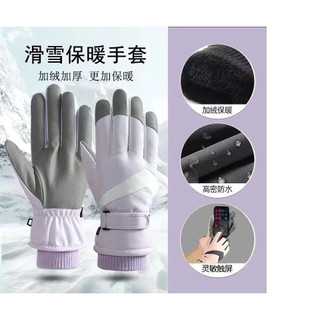 Găng Tay Trượt Tuyết Giữ Ấm Mùa Đông Chống Gió Màn Hình Cảm Ứng Cho Nam Nữ, Kho Sỉ Gia Dụng Alulu