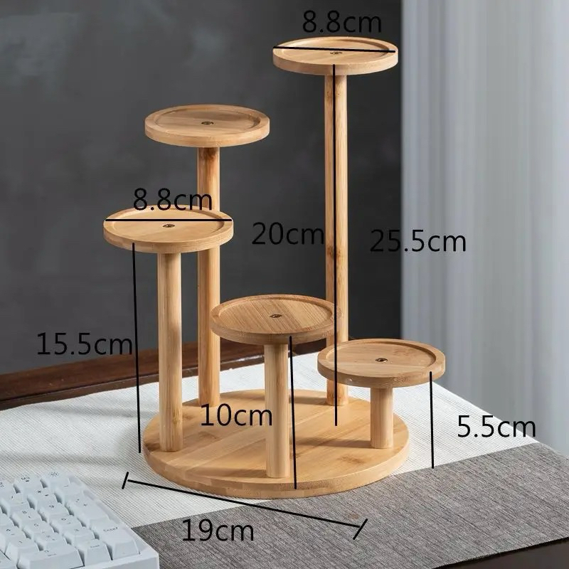 Kệ gỗ nhiều hình, kệ trưng bày mô hình cây cảnh, kệ decor