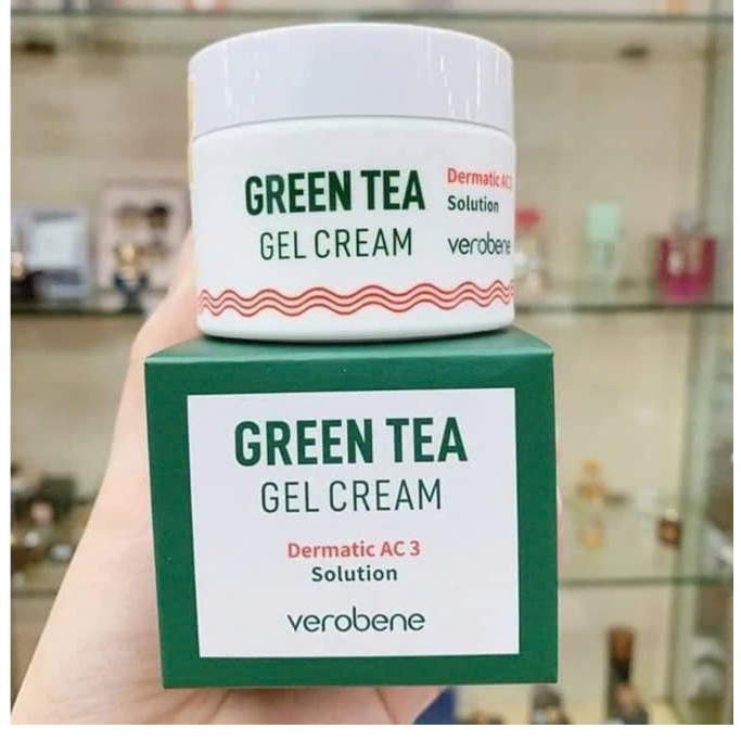 Kem dưỡng trắng da trà xanh Verobene - Dưỡng da trắng sáng, mịn màng, giảm thâm mụn 50ml Mẫu mới