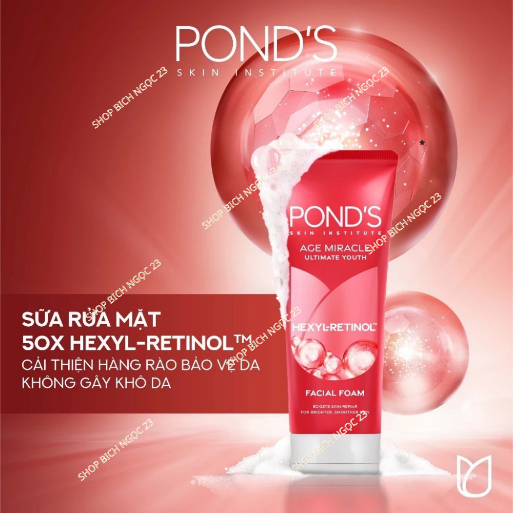 Sữa rửa mặt làm sáng da Pond's Pure Bright Bright Beauy Acne Clear 100g