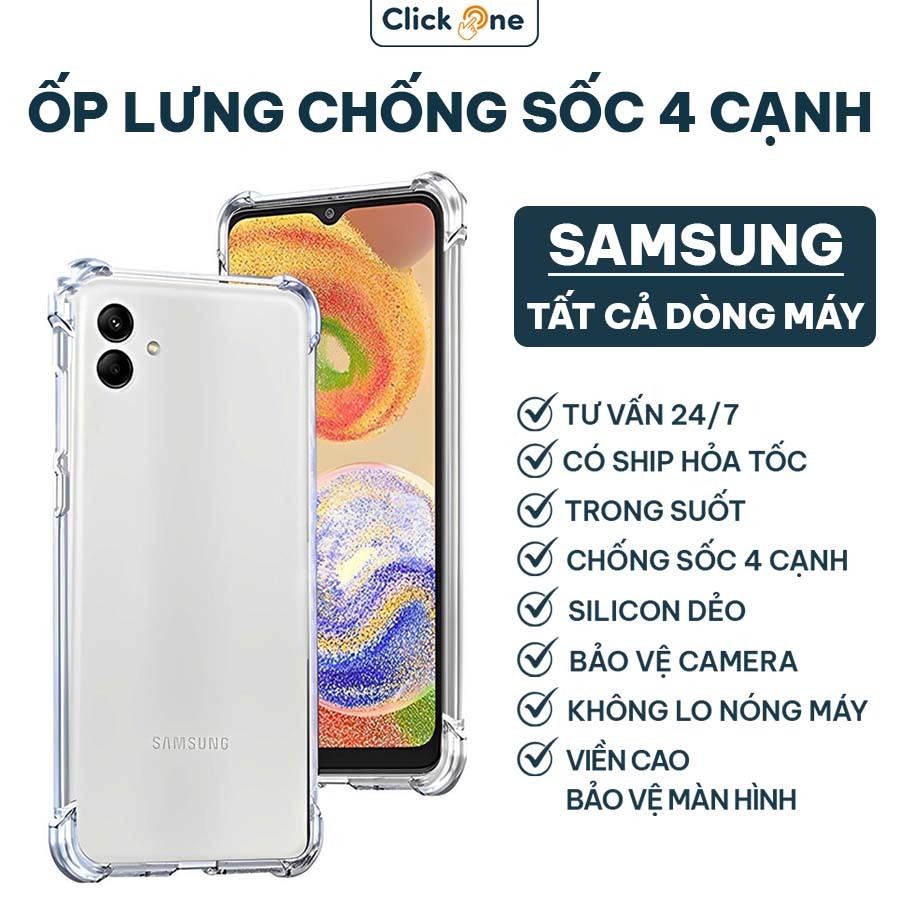Ốp lưng chống sốc Samsung A56, A36, A06,A05S,A05,A04S,A03S,A10,A11,A12,A13,A14,A15,A16,A20,A30,A30S,A50,A70,A31,A51,A71