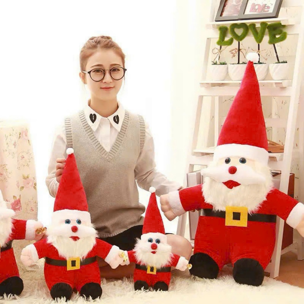[ MẪU NOEL 2025 ] Gấu bông ông già noel làm quà tặng cho người thân hay trang trí giáng sinh an lành