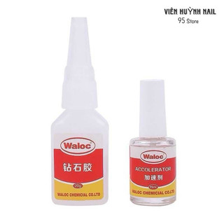 Keo bê tông, keo waloc chính hãng - keo đính đá và phụ kiện nail độ bền 3-4 tuần