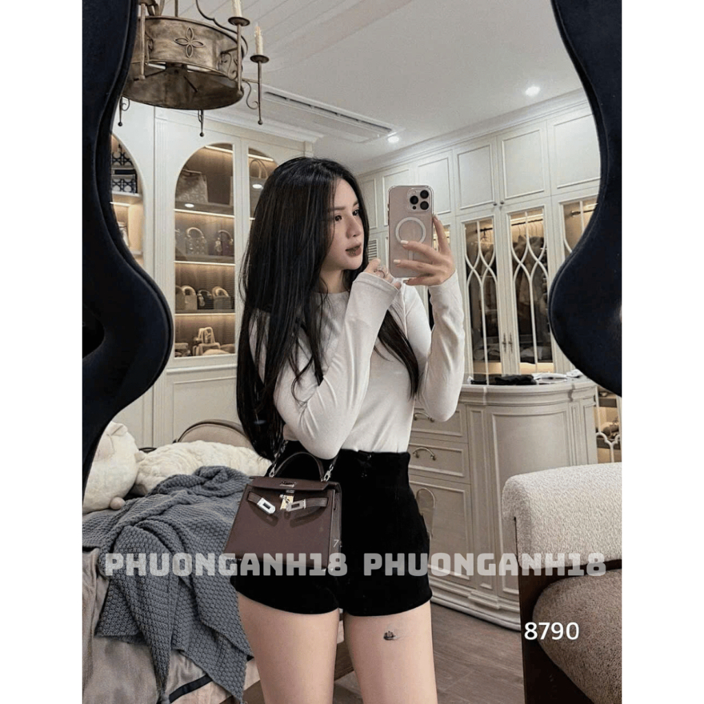Áo thun zip co giãn cổ tròn hàng QC 8790