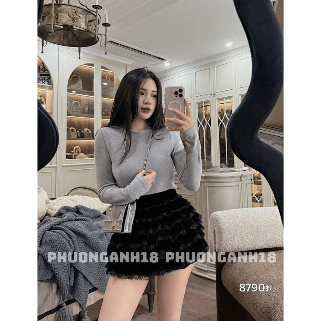Áo thun zip co giãn cổ tròn hàng QC 8790