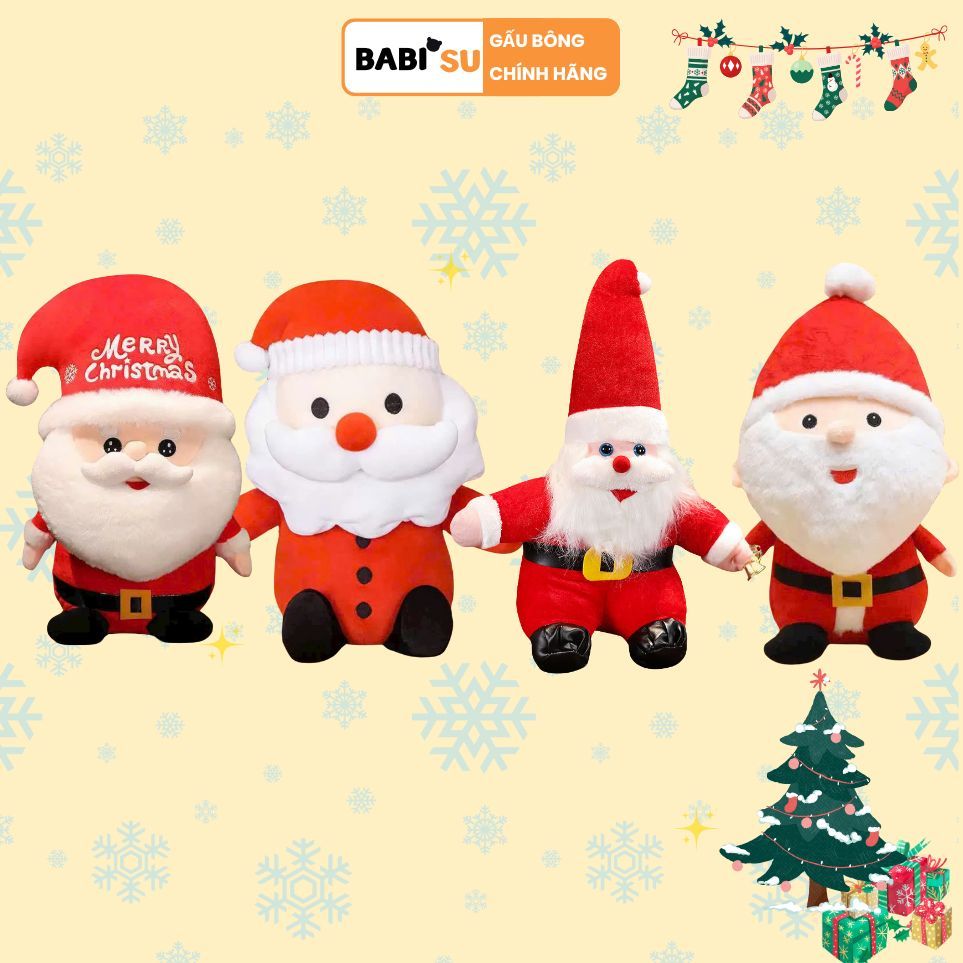 MẪU MỚI 2024 ] Gấu Ông Già Noel Gấu Bông Noel Giáng Sinh Quà Tặng Cho Người Thân Hay Đồ Trang Trí Noel Giáng Sinh