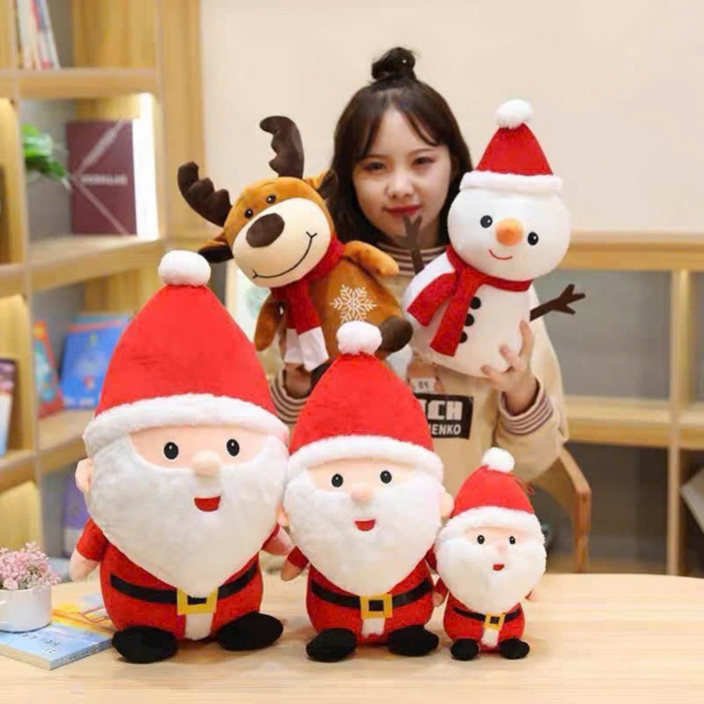 MẪU MỚI 2024 ] Gấu Ông Già Noel Gấu Bông Noel Giáng Sinh Quà Tặng Cho Người Thân Hay Đồ Trang Trí Noel Giáng Sinh