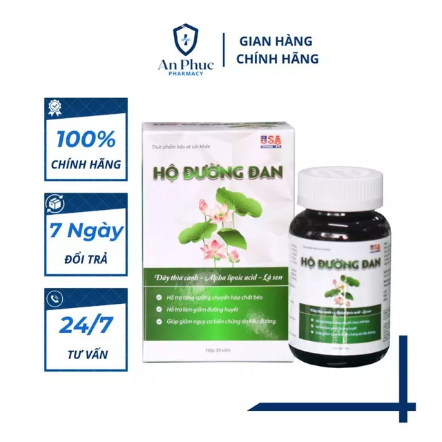 /CHÍNH HÃNG/ Hộ đường đan Hỗ trợ giảm đường huyết, giảm biến chứng do tiểu đường