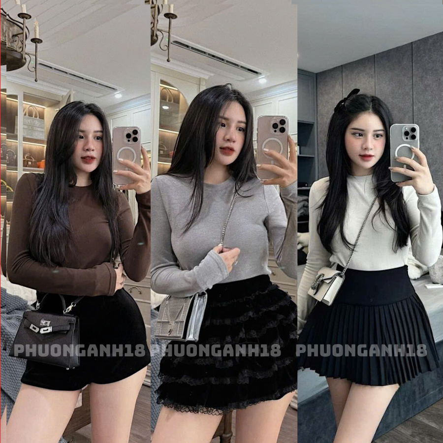 Áo thun zip co giãn cổ tròn hàng QC 8790