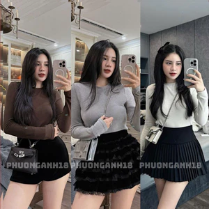 Áo thun zip co giãn cổ tròn hàng QC 8790