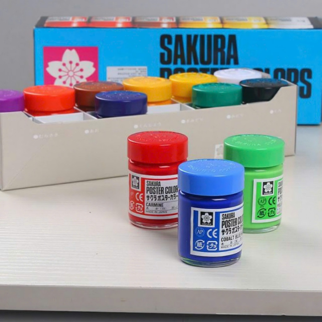 HCKT [THANH LONG] - Poster Color SAKURA 30ml, màu bột Sakura | Shopee ...