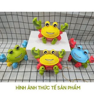 Đồ chơi con cua chạy pin có phát nhạc và đèn cho bé