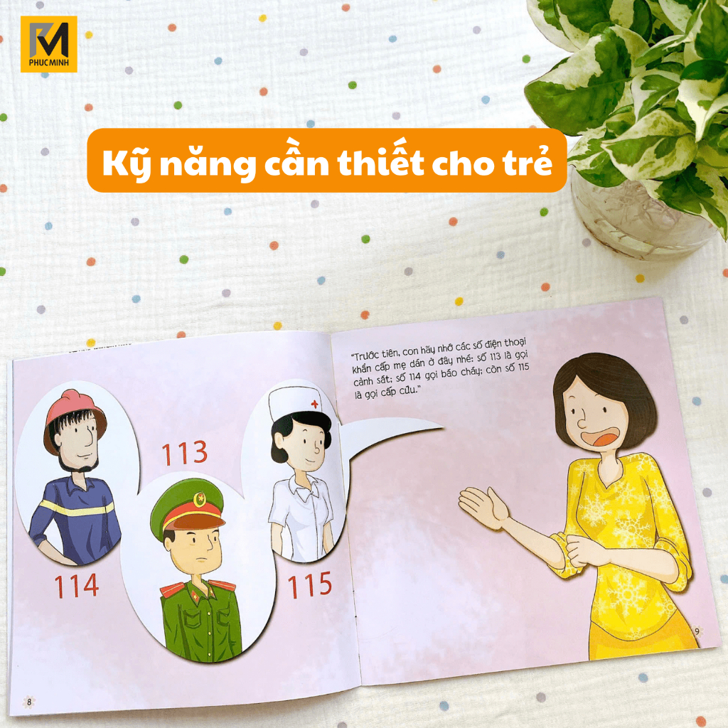 Ảnh Sách Cho Bé Song Ngữ - Bộ 5 Cuốn Kĩ Năng Tự Bảo Vệ Mình Khỏi Nguy Hiểm - Cho Bé 2-12 Tuổi 2