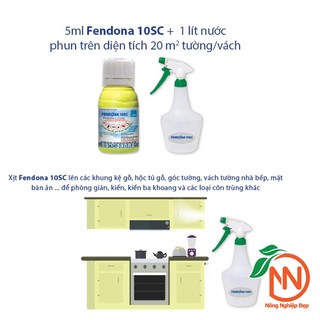 Fendona 10sc Chai 50ml - Dung Dịch Diệt Muỗi, Ruồi, Kiến, Gián, Ve, Bọ Chét