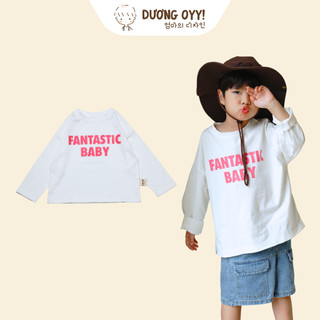 Áo thun trẻ em dài tay FANTASTIC BABY dáng oversize style Hàn Quốc | Dương Oyy 011123166