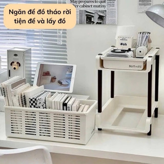 Xe Đẩy 2 Tầng Có Thể Tháo Rời – Giá Đựng Đồ Có Bánh Xe Dùng Cho Nhà Bếp – Kệ Đựng Đồ Văn Phòng Phẩm