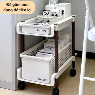 Xe Đẩy 2 Tầng Có Thể Tháo Rời – Giá Đựng Đồ Có Bánh Xe Dùng Cho Nhà Bếp – Kệ Đựng Đồ Văn Phòng Phẩm