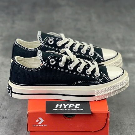 [Hype Sneaker] Giày Converse 1970s Low Black White (Converse Đen cổ thấp)  Phiên bản chuẩn