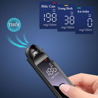 Máy Đo Nồng Độ Hơi Thở NEW Khi Lái Xe Ô Tô Đa Năng, Kiêm Bảng Số Điện Thoại Và Làm Búa Phá Kính Thoát Hiểm