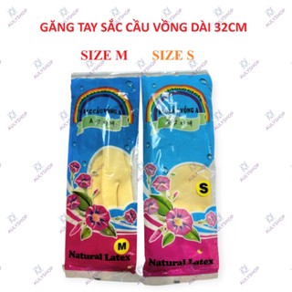 Bịch 10 đôi găng tay cao su Sắc Cầu Vồng dài 29cm, găng tay rửa bát, rửa chén, găng tay vệ sinh