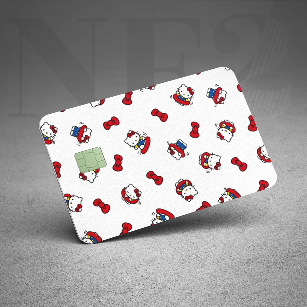 Miếng Dán Trang Trí HELLO KITTY - Decal Sticker Thẻ ATM (Thẻ Chung Cư, Thẻ Xe, Debit, Credit) NF2