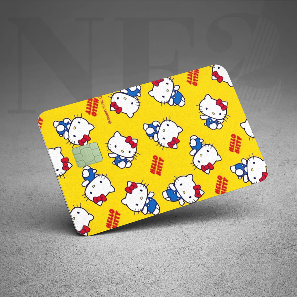 Miếng Dán Trang Trí HELLO KITTY - Decal Sticker Thẻ ATM (Thẻ Chung Cư, Thẻ Xe, Debit, Credit) NF2