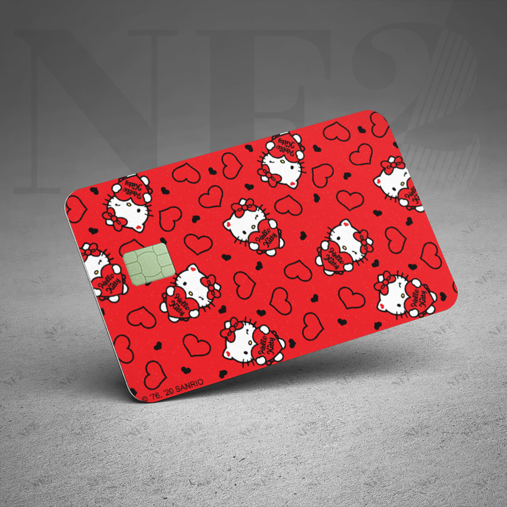 Miếng Dán Trang Trí HELLO KITTY - Decal Sticker Thẻ ATM (Thẻ Chung Cư, Thẻ Xe, Debit, Credit) NF2