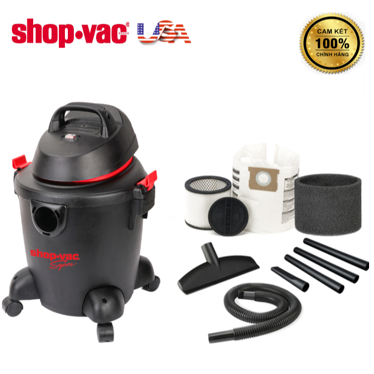 Máy hút bụi khô/ướt/thổi Shop-Vac 58912206 10L 1100W cao cấp, tiêu chuẩn Mỹ