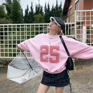 Áo sweater 25 TWENTY FIVE form rộng Boxy Top nam nữ - Áo khoác nỉ AB HOUSE số 25 unisex
