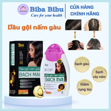 Dầu Gội Trị Gàu Bạch Mai Cao Cấp, Dầu Gội Trị Nấm Da Đầu, Giúp Giảm Ngứa, Giảm Rụng Tóc, 100ml Chính Hãng