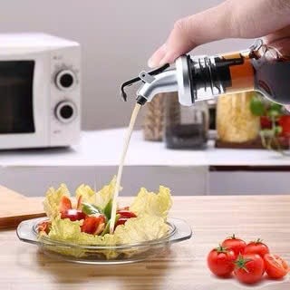 Bình đựng dầu ăn bằng thuỷ tinh bọc inox có vạch chia dung tích rõ nét,  LỌ ĐỰNG DẦU ĂN CHIA VẠCH - MÃ: BINH4735