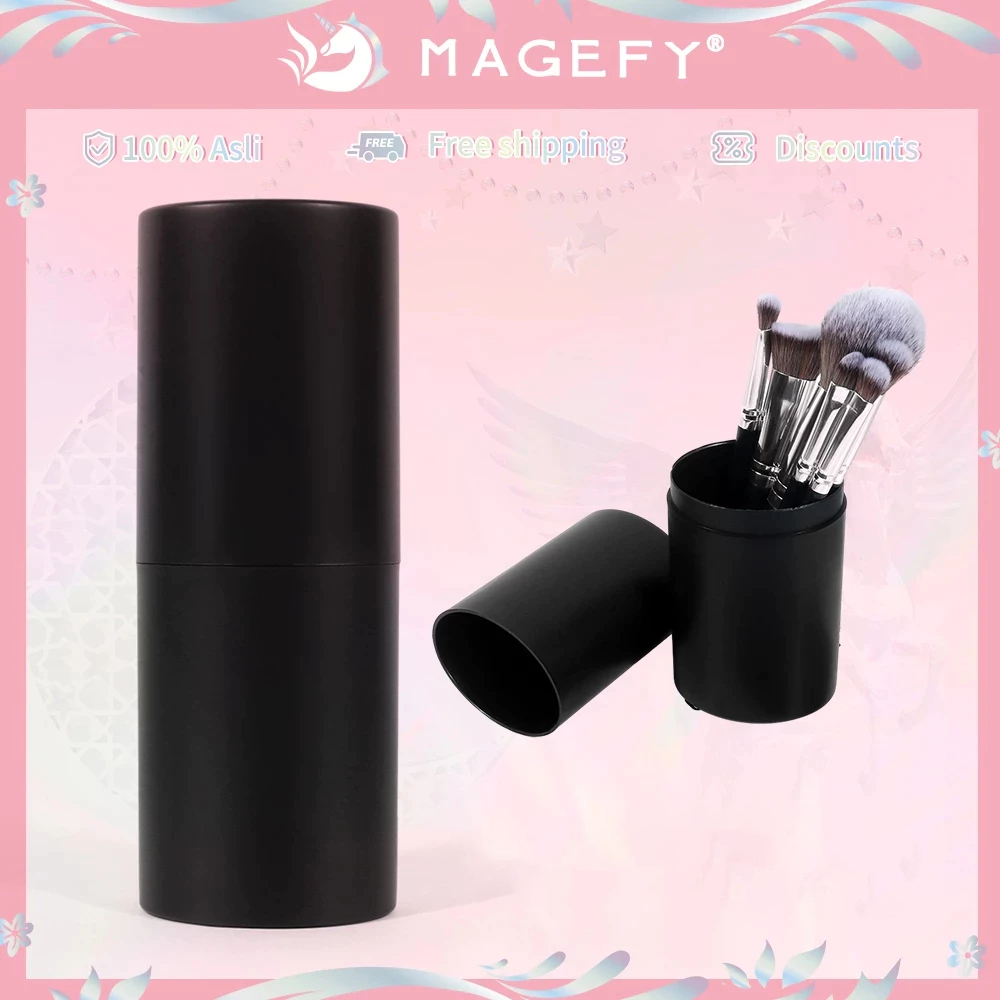 MAGEFY Ống đựng cọ trang điểm da mềm không thấm nước 51664