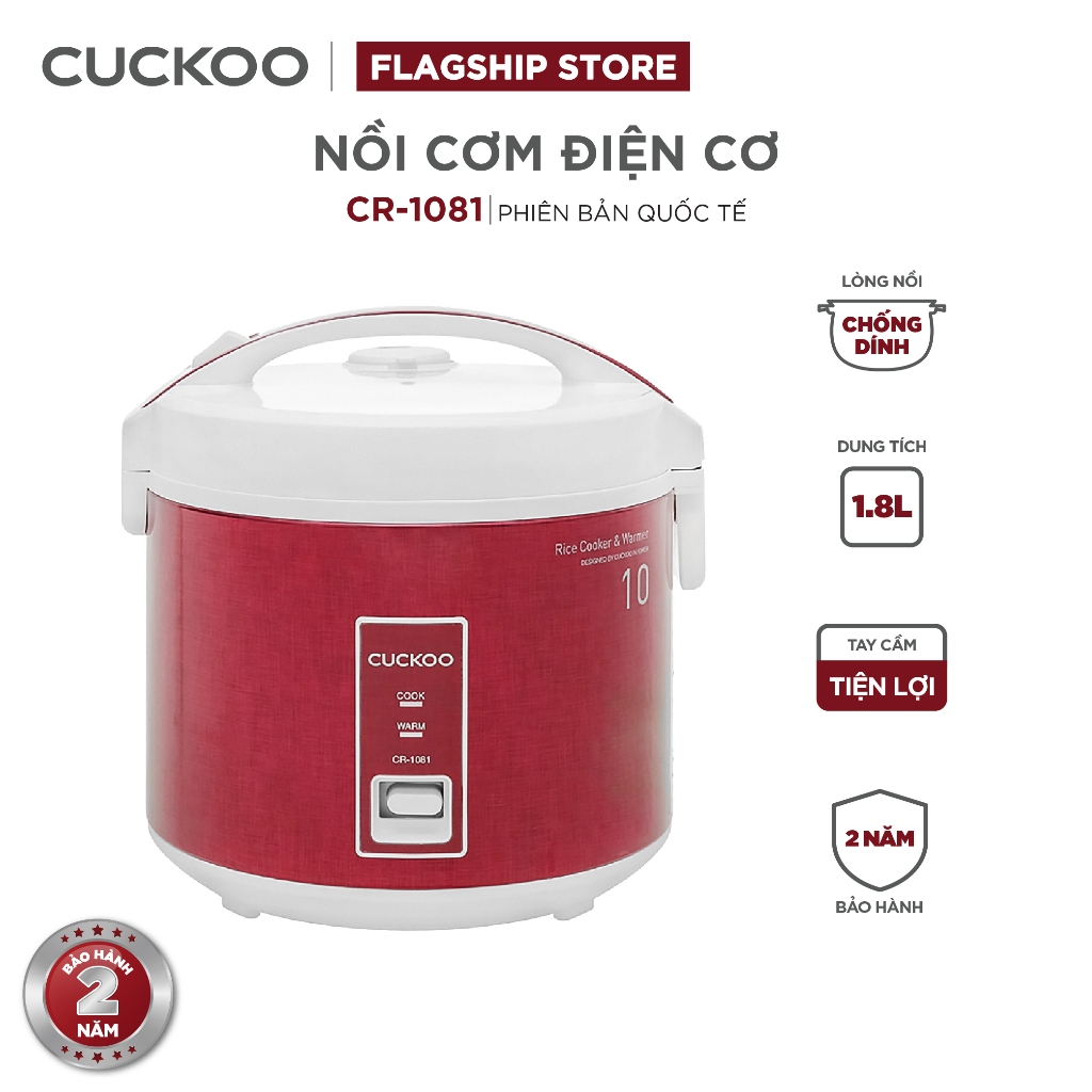 Ảnh Nồi cơm điện Cuckoo CR-1081, dung tích 1.8 lít, công suất 700W - Nấu Cơm - Nấu Ăn 1