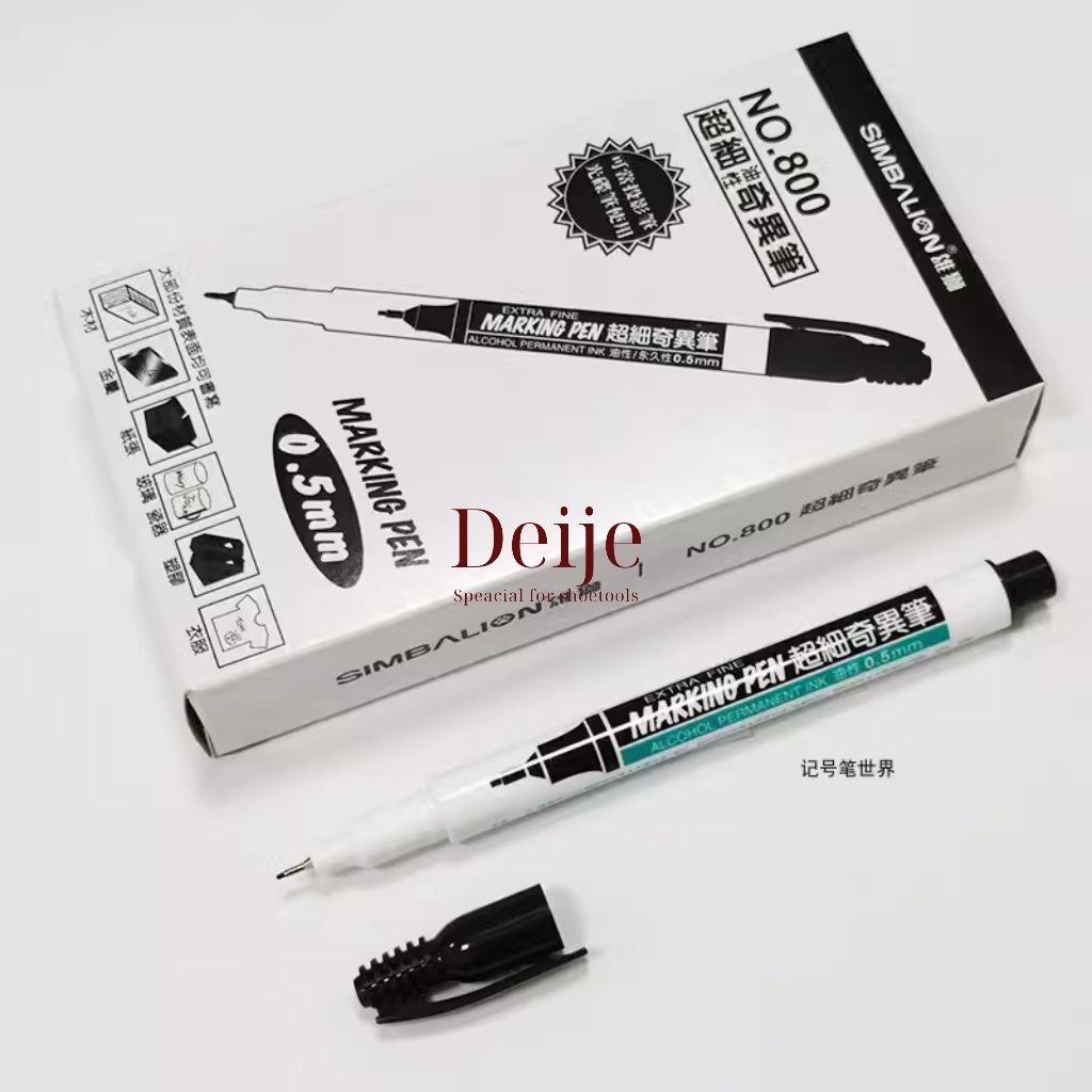 Bút dầu đài loan SIMBALION NO.800 ngòi 0.5mm (hộp 12 cây) | Shopee Việt Nam
