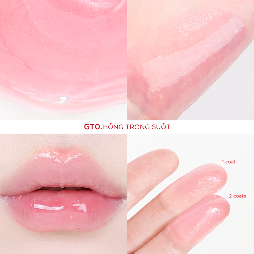 Ảnh Son Bóng Pha Lê Căng Mọng, Bền Màu Merzy Bisous Glowy Gel Tint 4g 4