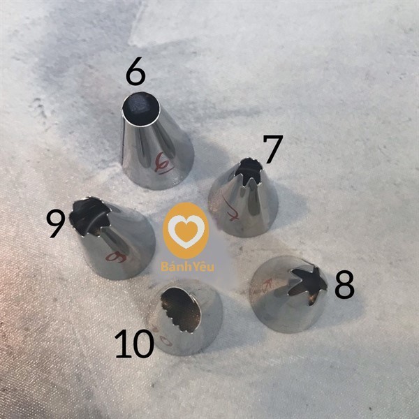 Đui bắt bánh kem số các loại từ 0-19 (BGTC)