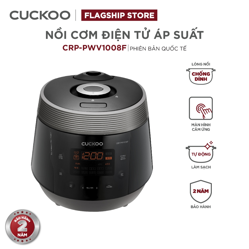 Ảnh Nồi cơm điện tử áp suất Cuckoo 1.8L CRP-PWV1008F - Lòng nồi phủ men Xwall độc quyền 1