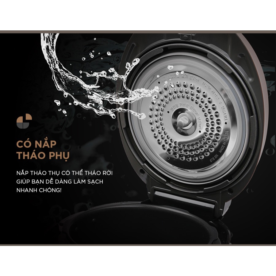 Ảnh Nồi cơm điện tử áp suất Cuckoo 1.8L CRP-PWV1008F - Lòng nồi phủ men Xwall độc quyền 2