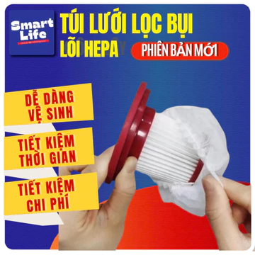 Túi bảo vệ lõi lọc Hepa - Túi bọc lõi lọc máy hút bụi - dùng cho Máy hút bụi cầm tay Deerma, Mijia, Smartlife các loại
