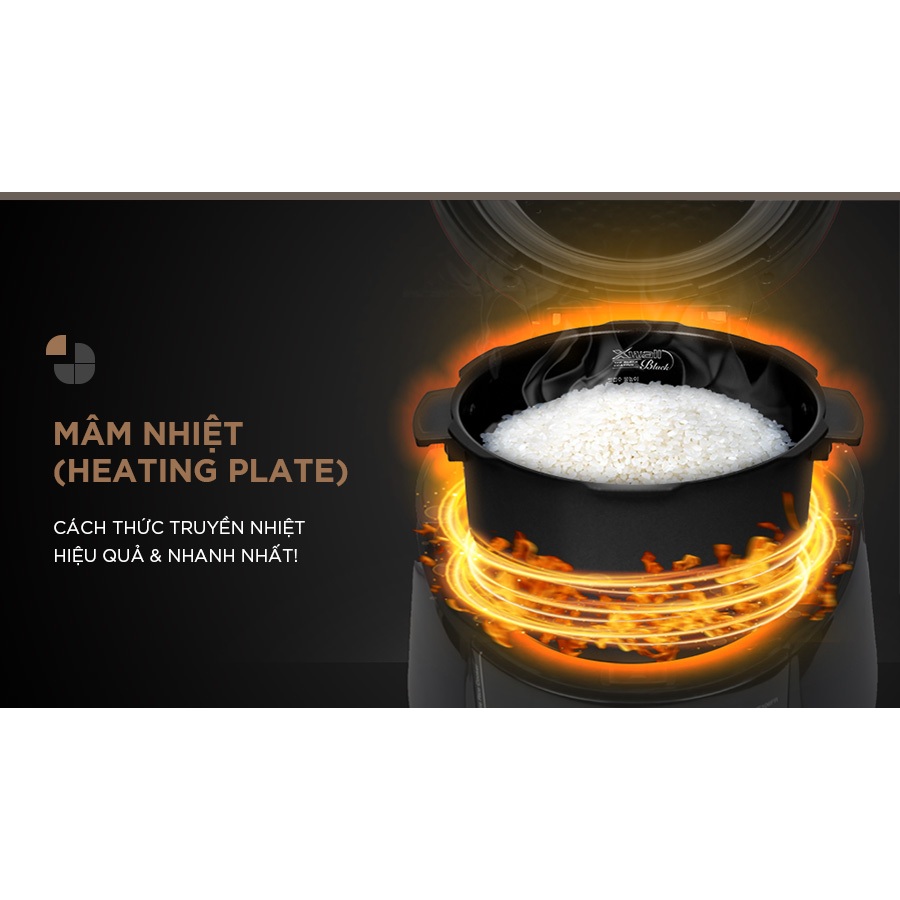 Ảnh Nồi cơm điện tử áp suất Cuckoo 1.8L CRP-PWV1008F - Lòng nồi phủ men Xwall độc quyền 3