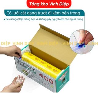 Màng bọc thực phẩm laspalm kèm dao nhựa cắt tiện lợi