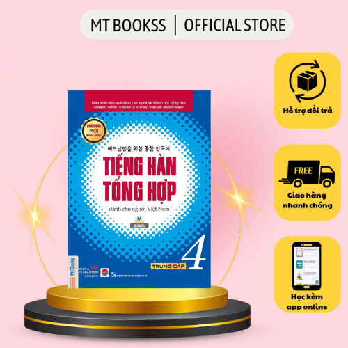 Sách - Tiếng Hàn Tổng Hợp Dành Cho Người Việt Nam - Trung cấp 4 (bản 4 màu)