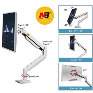NB - G45 Gía Treo Màn Hình Máy Tính 22'' - 40''inch/ Tay Arm Máy Tính Xoay 360 Độ [ Phiên Bản Không Có Cổng USB ]