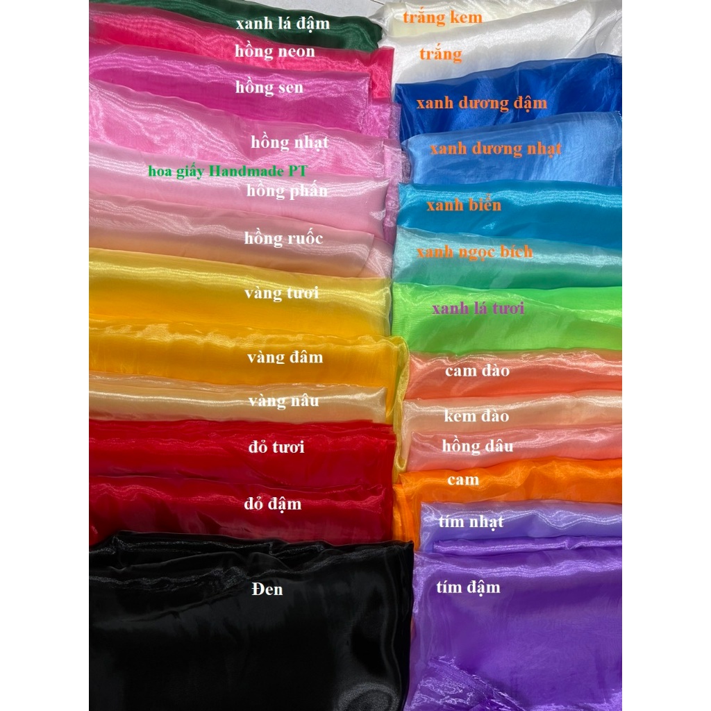 vải voan kính óng ánh, vải kiếng cát,khổ 1,5met, dùng làm hoa vải, hoa ...