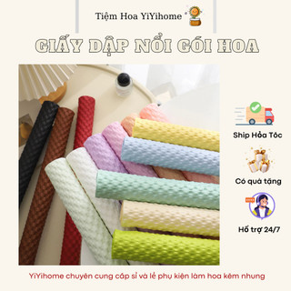 Giấy Gói Hoa Dập Nổi 3D Cao Cấp, Giấy Gói Phồng Hoa Tươi DIY Handmade YiYihome