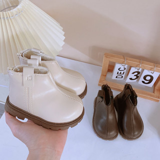 Bốt Lót Lông Khóa Sau Phong Cách Basic Cho Bé Trai Bé Gái 1-3 Tuổi K010