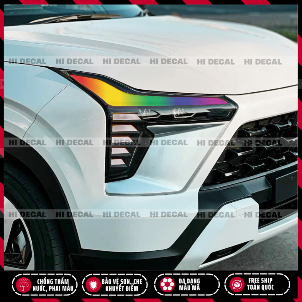 Tem dán đèn Xforce, decal đèn Xforce | Tem Logo stick trang trí cao cấp chống thấm nước bảo vệ đèn